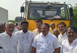  குப்பை கொட்ட வந்த லாரிகள் சிறைபிடிப்பு; தி.மு.க.,வினரும் எதிர்ப்பதால் திருப்பூரில் பரபரப்பு