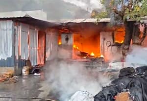  ஊதுபத்தி ஆலையில் தீ விபத்து