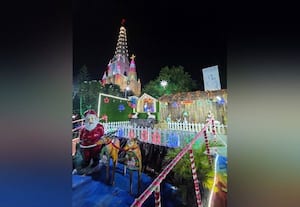  துாய சகாய அன்னை சர்ச்சில் கிறிஸ்துமஸ் குடில்