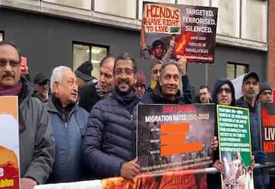 வங்கதேசத்தில் ஹிந்து இளைஞர்கள் கொலை; லண்டனில் இந்தியர்கள் முற்றுகைப் போராட்டம் 
