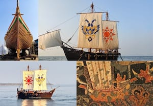 கடற்படையின் ஐஎன்எஸ்வி கவுண்டின்யா கப்பல் ஓமனுக்கு பயணம்; படங்களை வெளியிட்டு மோடி பெருமிதம்