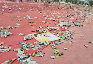 தி.மு.க., மகளிர் மாநாடு நடந்த இடத்தில் கடும் சுகாதார சீர்கேடு