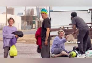 வீடற்ற அமெரிக்க தம்பதிக்கு உதவிய இந்தியர்: வீடியோ வைரல்