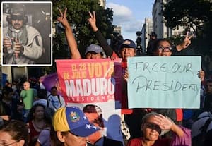 அதிபர் மதுரோவை விடுதலை செய்யுங்கள்: வெனிசுலாவில் வீதியில் இறங்கி ஆதரவாளர்கள் ஆர்ப்பாட்டம்