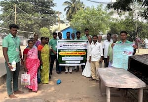  மாடுகளுக்கு குடற்புழு நீக்கம் கல்லுாரி மாணவர்கள் விளக்கம்