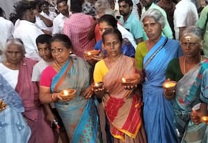  வீடுகளில் விளக்கேற்றிய தமிழக பா.ஜ.,வினர்