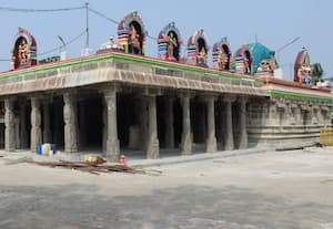  திருப்பாலைவனம் பாலீஸ்வரர் கோவில் திருப்பணி மும்முரம்