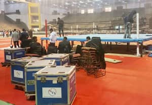 தேசிய குத்து சண்டை போட்டியில் குளறுபடி: வீரர்கள் கடும் குளிரில்  அவதி