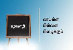  பழமொழி:  வாயுள்ள பிள்ளை பிழைக்கும்