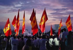 'ஓம் சக்தி... பராசக்தி... தி.மு.க., தீயசக்தி':  த.வெ.க., நுாதன பிரசாரம்