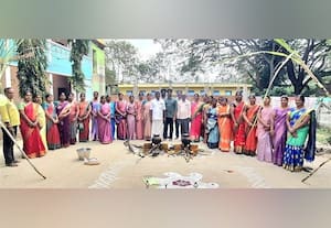  ஹோலிபிளவர் பள்ளியில் பொங்கல் விழா