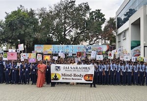  ஜெய் சாரதா பள்ளி சார்பில் விழிப்புணர்வு ஊர்வலம்