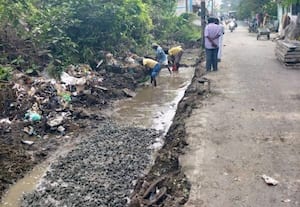  மதுராந்தகத்தில் கழிவுநீர் கால்வாய் பணி துவக்கம்
