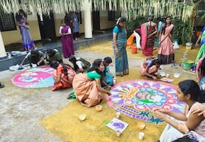  சித்துார் அரசு கல்லுாரியில் நடந்த பொங்கல் விழா