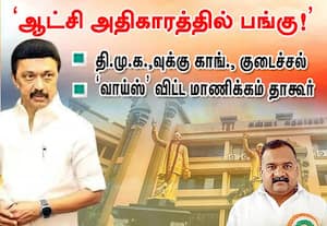 'ஆட்சி அதிகாரத்தில் பங்கு!' : தி.மு.க.,வுக்கு தமிழக காங்., குடைச்சல்