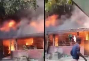 வங்கதேசத்தில் தொடரும் ஹிந்துக்களுக்கு எதிரான தாக்குதல்; ஆசிரியர் வீட்டுக்கு தீ வைத்து அட்டூழியம்