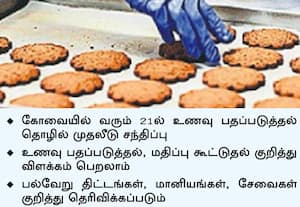  தமிழகத்தில் உணவு தொழில் துவங்க முதலீட்டாளர்களுக்கு அரசு அழைப்பு