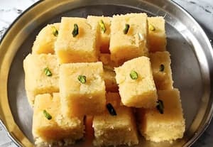 சுவையான ரவை பர்பி