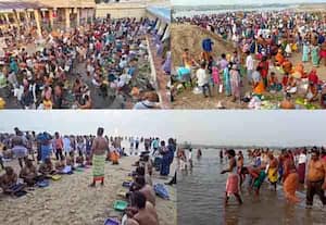 இன்று தை அமாவாசை; ராமேஸ்வரம் அக்னி தீர்த்தக்கடலில் பக்தர்கள் புனித நீராடி தர்ப்பணம்