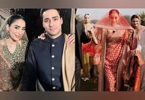 பாக்., முன்னாள் பிரதமரின் பேரன் திருமணம்: மணமகள் அணிந்தது இந்திய ஆடைகள்