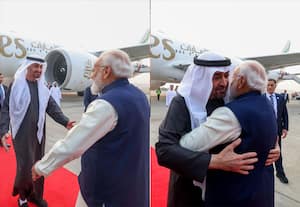 இந்தியா வந்தார் யுஏஇ அதிபர்: விமான நிலையம் சென்று வரவேற்றார் பிரதமர் மோடி