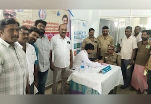  ஆர்.டி.ஓ., அலுவலகத்தில் கண் பரிசோதனை முகாம்