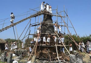  முத்தநாடு மந்தில் 'மூன்போ' கோவிலில் சீரமைப்பு பணி