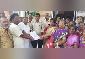  பட்டா வழங்கக்கோரி மா.கம்யூ., ஆர்ப்பாட்டம்