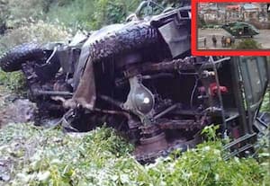 ராணுவ வாகனம் பள்ளத்தாக்கில் கவிழ்ந்தது: காஷ்மீரில் வீரர்கள் 10 பேர் உயிரிழப்பு