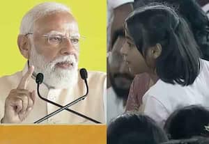 தாயார் படத்தை வைத்திருந்த சிறுமியை மேடையிலேயே உணர்ச்சி பொங்க பாராட்டிய பிரதமர் மோடி!