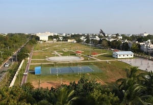  விழுப்புரம் பெருந்திட்ட வளாகத்தில் 7 ஏக்கர் பரப்பளவில் நகராட்சி பூங்கா