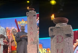 தீபத்துாணில் தீபம் ஏற்றினார் நீதிபதி ஜி.ஆர்.சுவாமிநாதன்