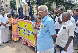  கோரிக்கைகளை வலியுறுத்தி ஓய்வூதியர்கள் ஆர்ப்பாட்டம்