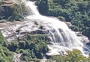  உயிலட்டி நீர்வீழ்ச்சியில் கொட்டும் தண்ணீர்;  ரசித்து செல்லும் சுற்றுலா பயணிகள்