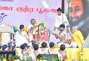  குஜராத் சோமநாதர் ஜோதிர்லிங்கத்திற்கு ருத்ர பூஜை