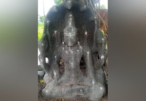  சோழர் கால விஷ்ணு சிலை காஞ்சிபுரத்தில் கண்டெடுப்பு
