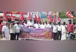  விவசாய தொழிலாளர்கள் கடலுாரில் ஆர்ப்பாட்டம்