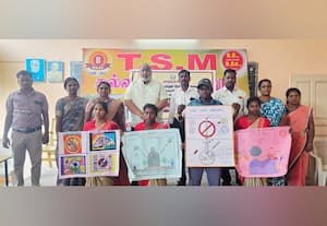  டி.எஸ்.எம்., கல்வியியல் கல்லுாரியில் போதைப்பொருள் விழிப்புணர்வு போட்டி