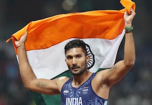 தேஜஸ்வின் சங்கர் 'தங்கம்' * உலக தடகள உயரம் தாண்டுதலில்...