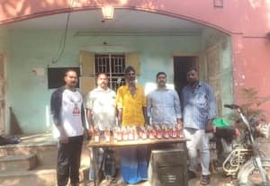  மது பாட்டில்கள் விற்றவர் கைது