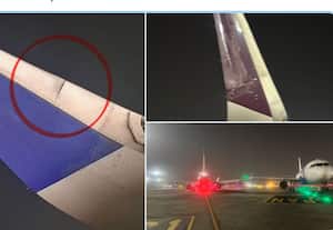 மும்பை விமான நிலையத்தில் உரசிய விமானங்கள்: பெரும் விபத்து தவிர்ப்பு