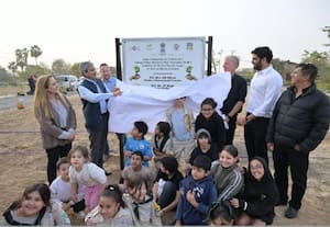 இஸ்ரேல் பிரதமர் மோடி திட்டத்தில் நடப்பட்ட 300 மரக்கன்றுகள்