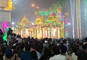  காணிக்கை அன்னை சர்ச் தேர் திருவிழா விமரிசை