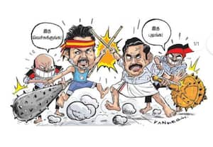  அ.தி.மு.க., - த.வெ.க., மோதல்: பின்னணியில் குளிர்காயும் தி.மு.க.,