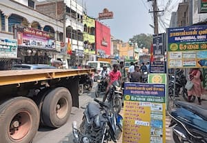  விளம்பர பலகைகள் அதிகரிப்பால் வாலாஜாபாத் சாலையில் நெரிசல்