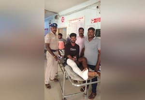  தப்ப முயன்ற ரவுடிக்கு எலும்பு முறிவு