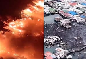 பிலிப்பைன்ஸ் இரவு முழுவதும் திகிலுாட்டிய தீயில் 1,000 வீடுகள் சாம்பல்; பேரழிவு நிலை பிரகடனம்