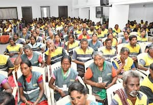  துாய்மைப்பணியாளருக்கு அடுக்குமாடி குடியிருப்பு நல வாரியத் தலைவர் உறுதி