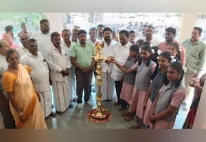  நகராட்சி அரசு மேல்நிலைப் பள்ளியில் புதிய வகுப்பறை கட்டடம் திறப்பு