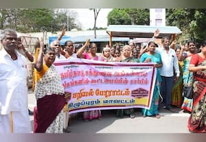  பணியிடங்களை நிரப்பக் கோரி மறியல் அங்கன்வாடி ஊழியர்கள் 50 பேர் கைது